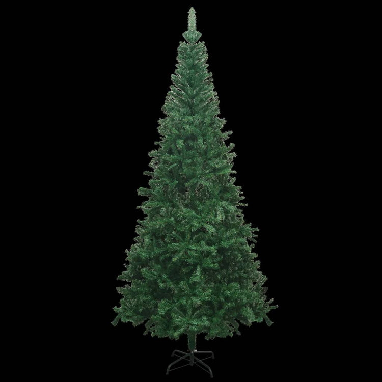 Vidaxl Kunstkerstboom mit Beleuchtung und Weihnachtsbällen L 240 cm Grün