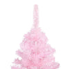 Vidaxl Kunstkerstboom mit Beleuchtung und Weihnachtskugeln 240 cm PVC Pink