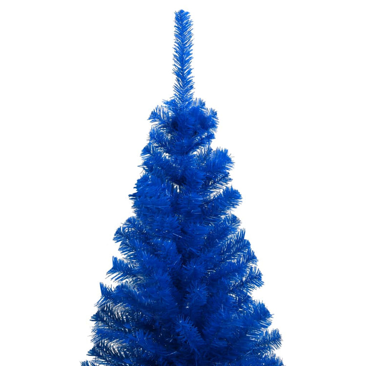 Vidaxl Kunstkerstboom mit Beleuchtung und Weihnachtskugeln 180 cm PVC Blau