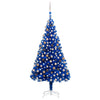 Vidaxl Kunstkerstboom mit Beleuchtung und Weihnachtskugeln 240 cm PVC Blau