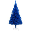 Vidaxl Kunstkerstboom mit Beleuchtung und Weihnachtskugeln 240 cm PVC Blau