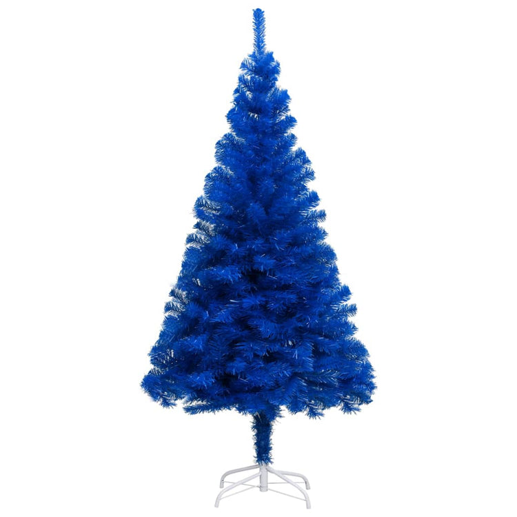 Vidaxl Kunstkerstboom mit Beleuchtung und Weihnachtskugeln 240 cm PVC Blau