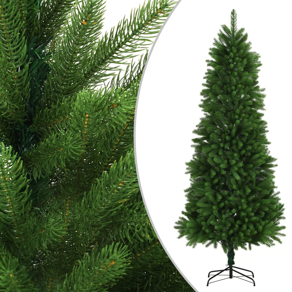 Vidaxl Kunstkerstboom mit Beleuchtung und Weihnachtsbällen 240 cm Grün