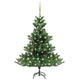 Vidaxl Kunstkerstboom Nordmann mit LEDs und Weihnachtsbällen 150 cm Grün