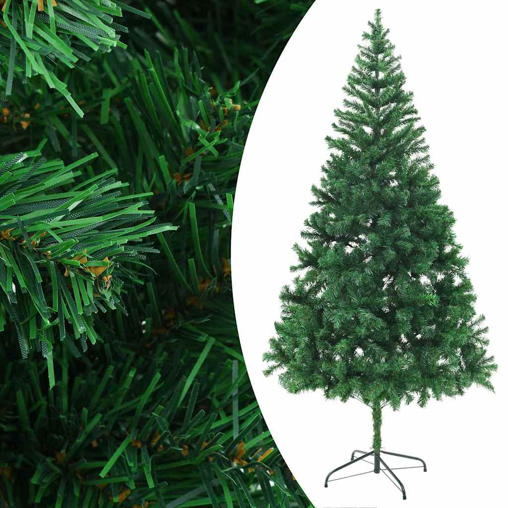 VIDAXL KUNSTKERSTBOOM mit Beleuchtung und Weihnachtskugeln 910 Zweige 210 cm