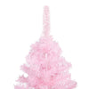Vidaxl Kunstkerstboom mit Beleuchtung und Weihnachtskugeln 180 cm PVC Pink