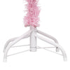 Vidaxl Kunstkerstboom mit Beleuchtung und Weihnachtskugeln 180 cm PVC Pink