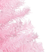 Vidaxl Kunstkerstboom mit Beleuchtung und Weihnachtskugeln 240 cm PVC Pink - afbeelding 3