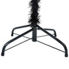 Vidaxl Kunstkerstboom mit Beleuchtung und Weihnachtsbällen 210 cm PVC Schwarz