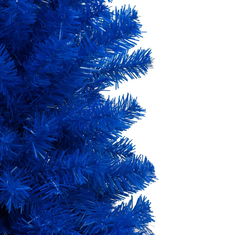 Vidaxl Kunstkerstboom mit Beleuchtung und Weihnachtskugeln 210 cm PVC Blau