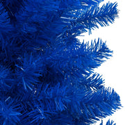 Vidaxl Kunstkerstboom mit Beleuchtung und Weihnachtskugeln 240 cm PVC Blau - afbeelding 3