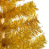 Vidaxl Kunstkerstboom mit Beleuchtung und Weihnachtskugeln 120 cm Haustier Gold