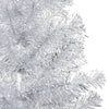 Vidaxl Kunstkerstboom mit Beleuchtung und Weihnachtskugeln 240 cm Haustier Silber
