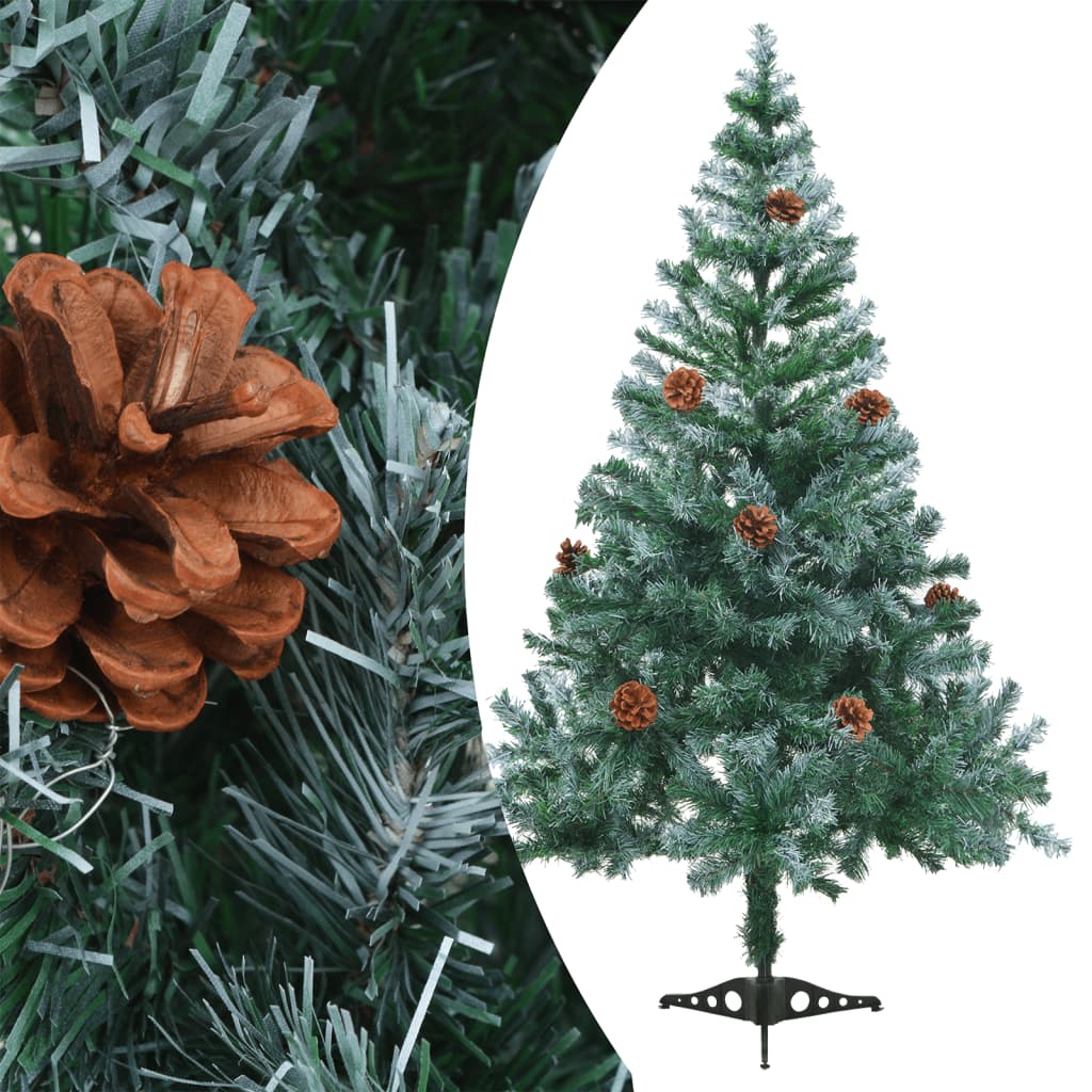 Vidaxl Kunstkerstboom mit Lichtkugeln Schneekiefer 150 cm