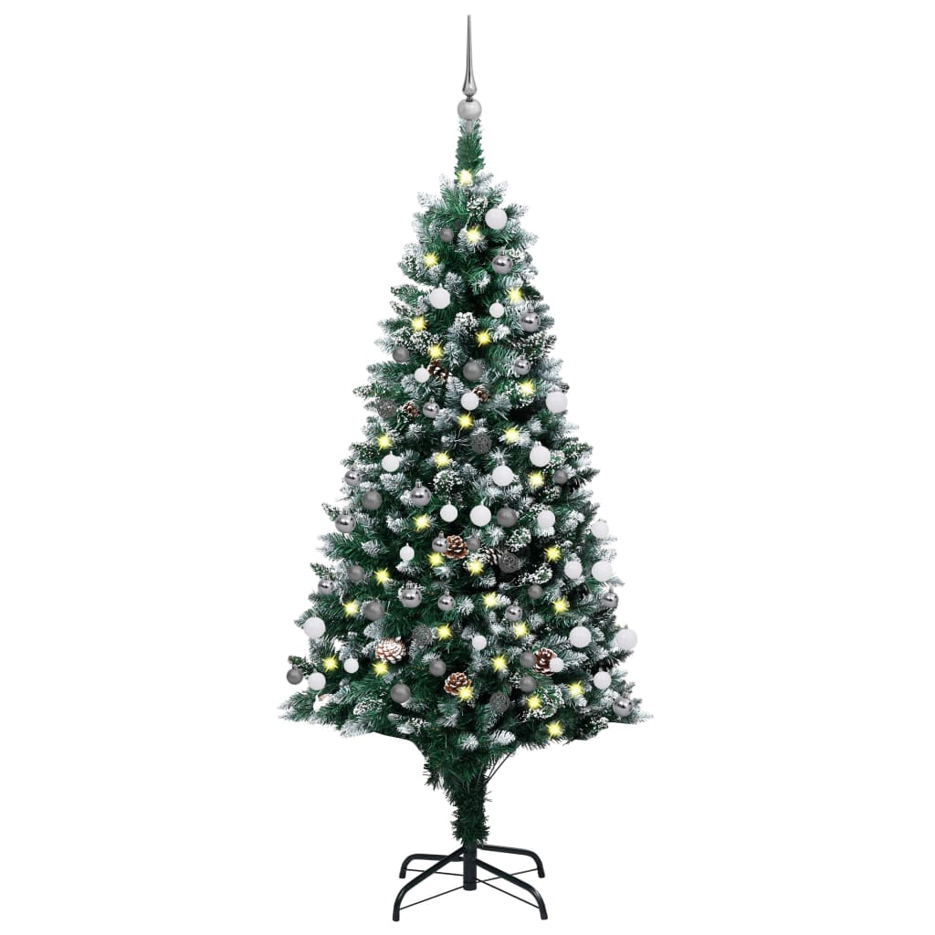 Vidaxl Kunstkerstboom mit Licht Weihnachtsbällen Dennee 180 C5