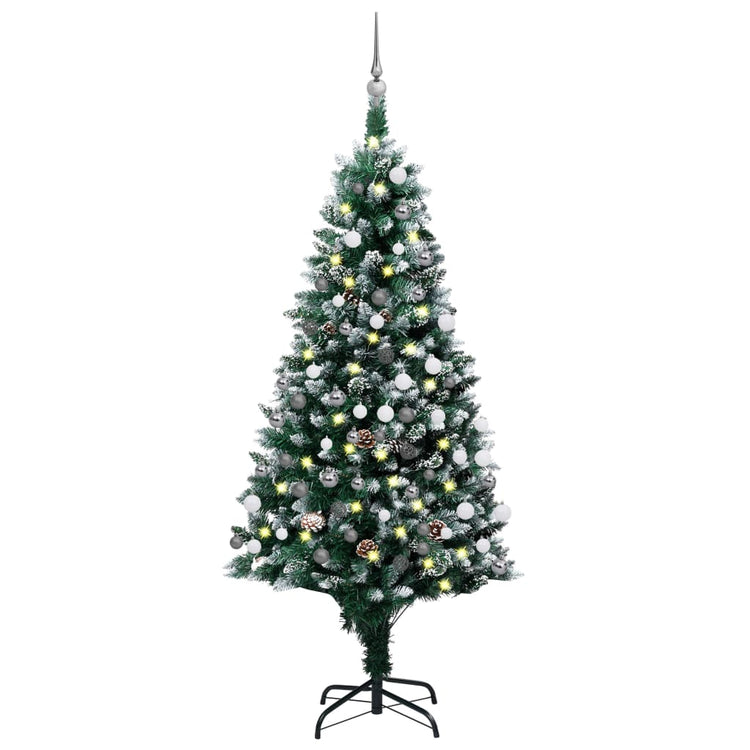 Vidaxl Kunstkerstboom mit Licht Weihnachtsbällen Dennee 180 C5