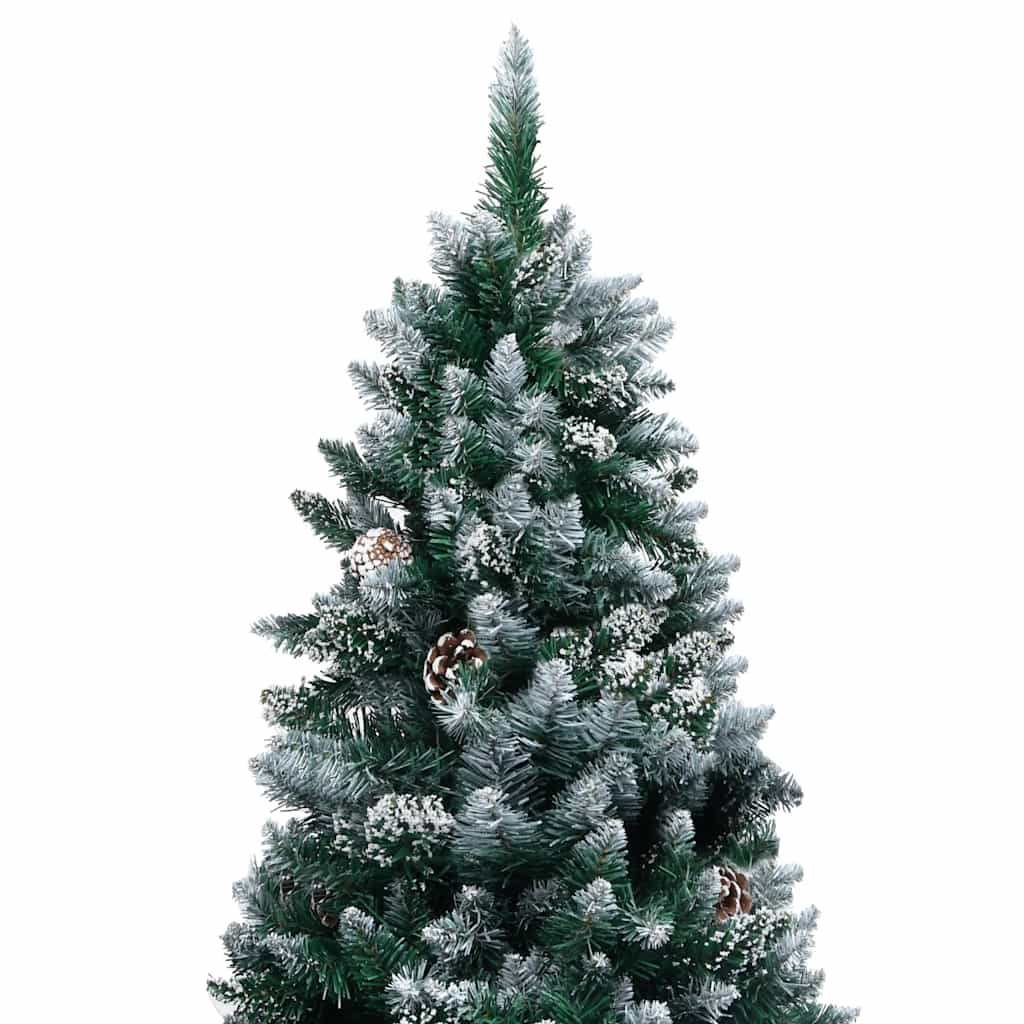 Vidaxx künstlicher Weihnachtsbaum mit LED und Weihnachtskugeln und Tannenzapfen 240 cm