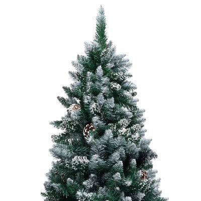 Vidaxx künstlicher Weihnachtsbaum mit LED und Weihnachtskugeln und Tannenzapfen 240 cm