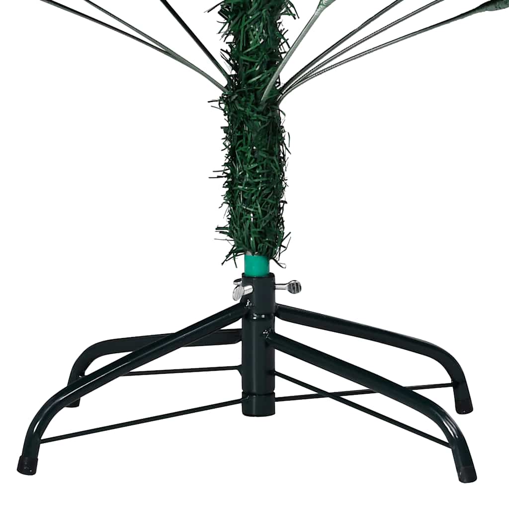 Vidaxl Kunstkerstboom mit Beleuchtung und Weihnachtskugeln 180 cm PVC Grün