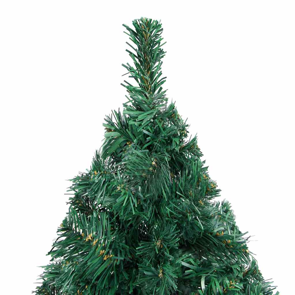 Vidaxl Kunstkerstboom mit Beleuchtung und Weihnachtsbällen 240 cm Grün