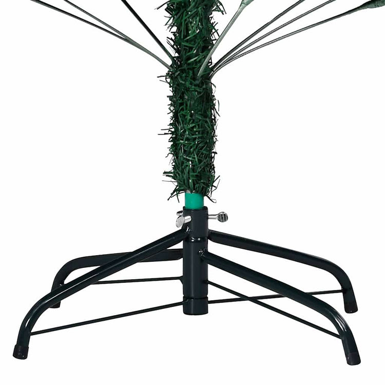 Vidaxl Kunstkerstboom mit Beleuchtung und Weihnachtsbällen 240 cm Grün