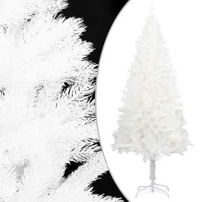 Vidaxl Kunstkerstboom mit Beleuchtung und Weihnachtsbällen 240 cm Weiß