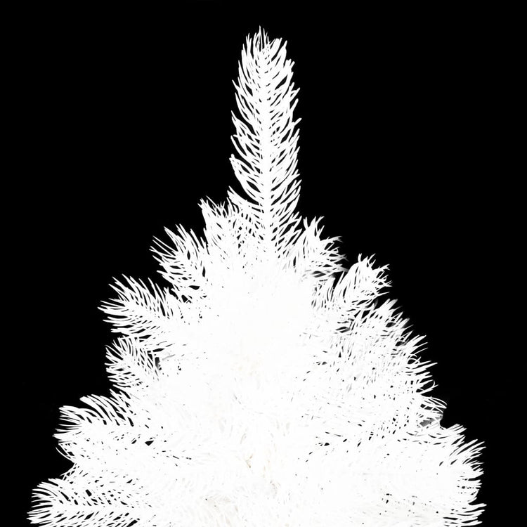 Vidaxl Kunstkerstboom mit Beleuchtung und Weihnachtsbällen 240 cm Weiß