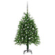 Vidaxl Kunstkerstboom mit Beleuchtung und Weihnachtsbällen 120 cm Grün