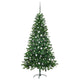 Vidaxl Kunstkerstboom mit Beleuchtung und Weihnachtsbällen 180 cm Grün