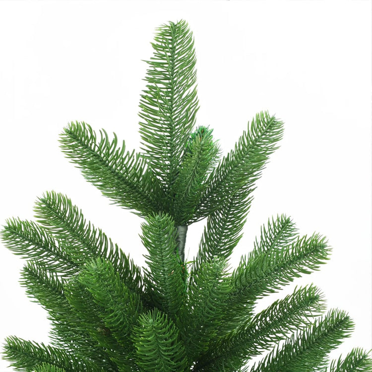 Vidaxl Kunstkerstboom mit Beleuchtung und Weihnachtsbällen 210 cm Grün