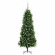 Vidaxl Kunstkerstboom mit Beleuchtung und Weihnachtsbällen 240 cm Grün