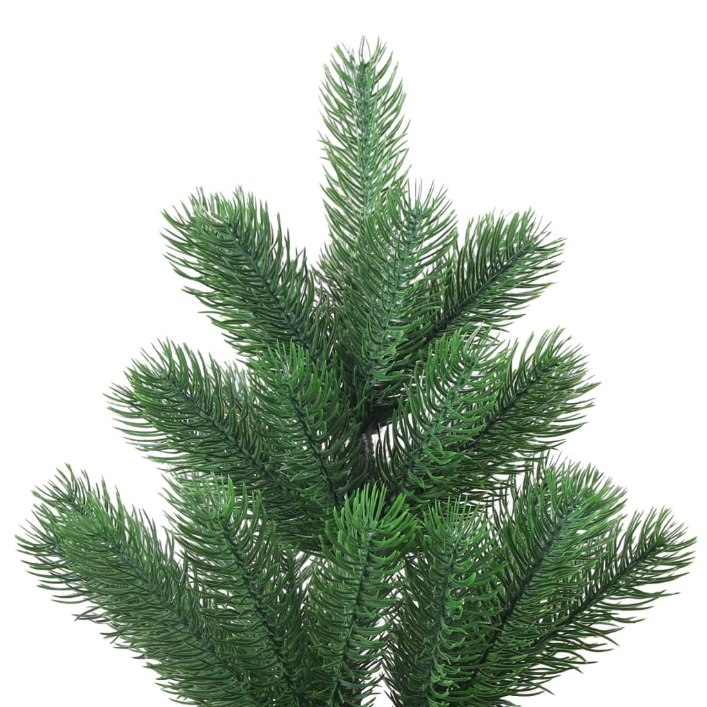 Vidaxl Kunstkerstboom Nordmann mit LEDs und Weihnachtsbällen 120 cm Grün