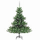 Vidaxl Kunstkerstboom Nordmann mit LEDs und Weihnachtsbällen 210 cm Grün