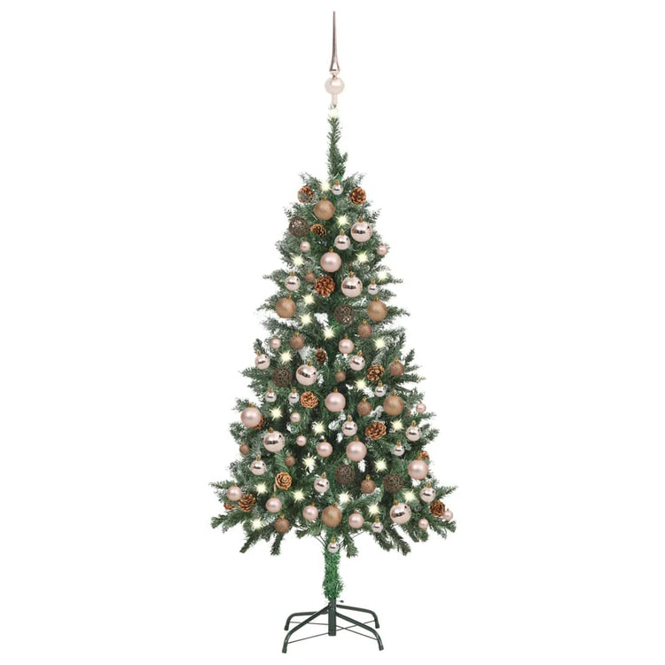 Vidaxl Kunstkerstboom mit Licht Weihnachtsbällen Dennee 180 C5