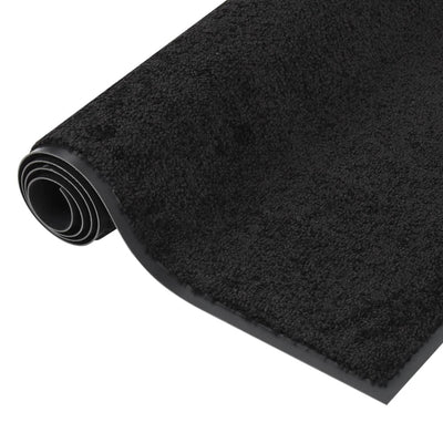 VIDAXL -Türmatte 60x80 cm schwarz