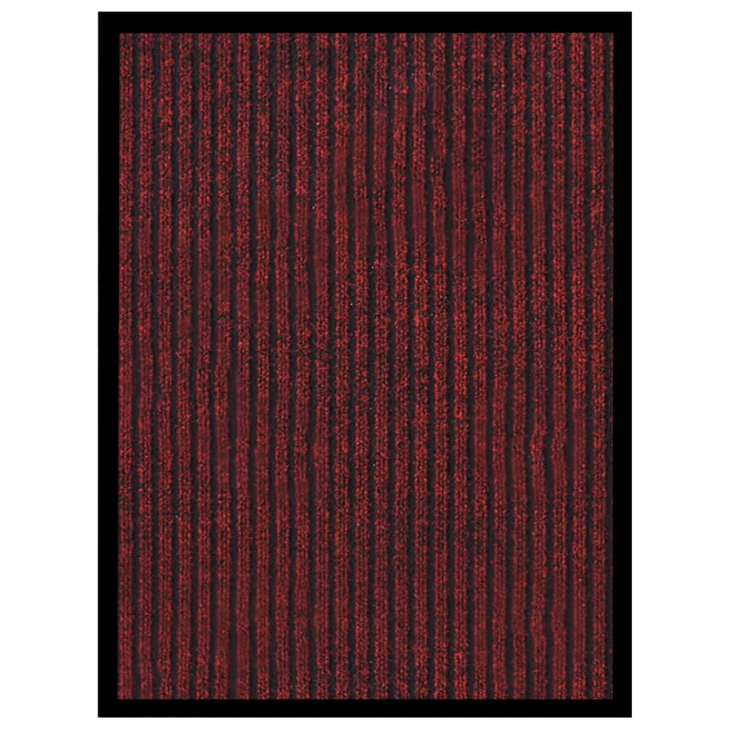 VIDAXL -Türmatte 40x60 cm rot gestreift