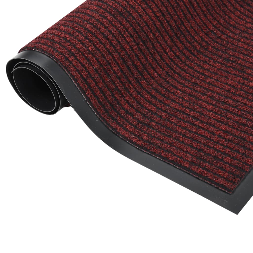 VIDAXL -Türmatte 40x60 cm rot gestreift