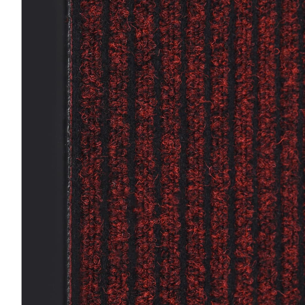 VIDAXL -Türmatte 40x60 cm rot gestreift