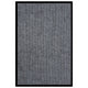 VIDAXL PORTOMAT 80x120 cm gestreiftes Grau
