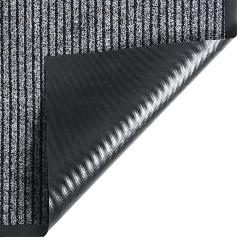 VIDAXL PORTOMAT 80x120 cm gestreiftes Grau