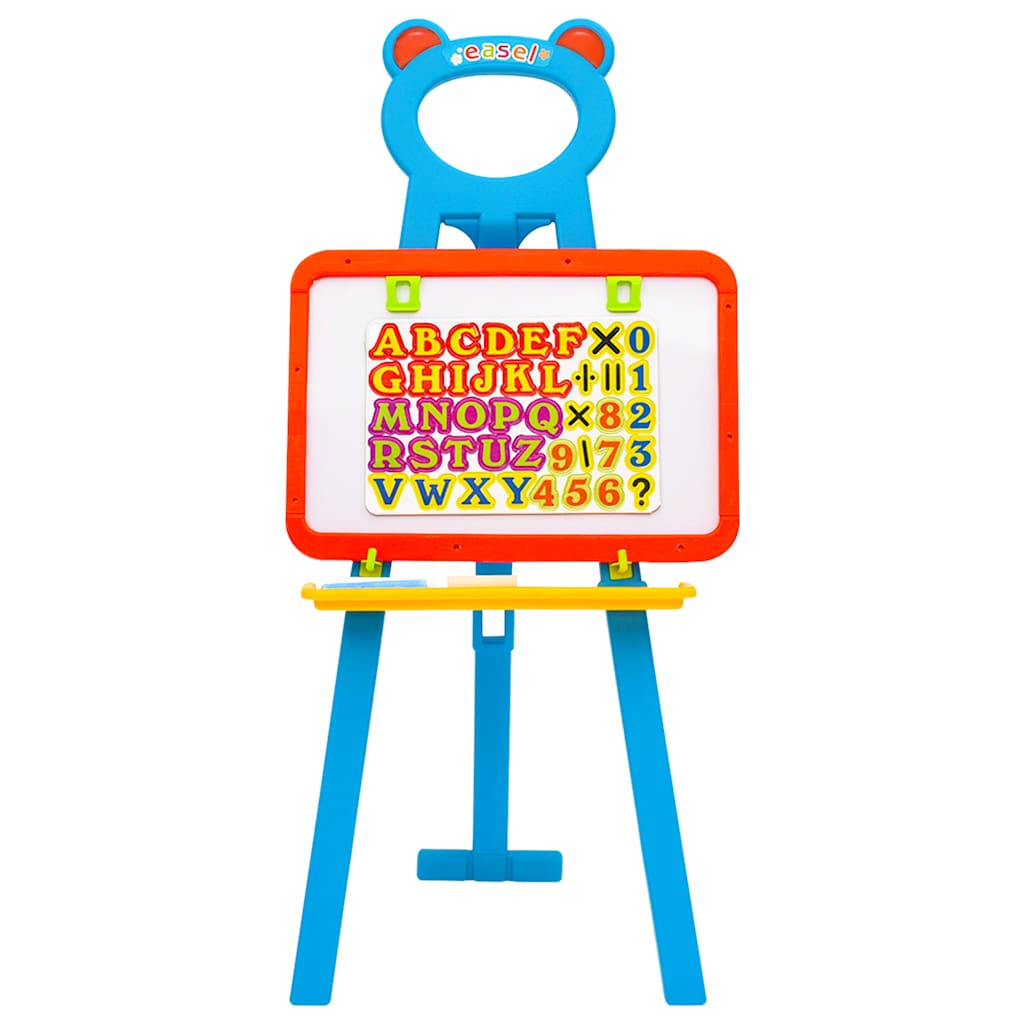 Vidaxl Kinderfaser mit Tafel und Whiteboard 2-in-1