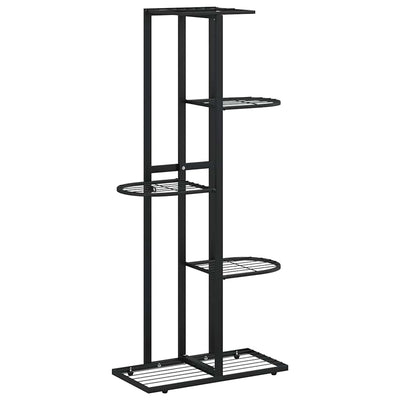 Vidaxl Blütenstandard mit 5 Schichten 43x22x98 cm Metallschwarz