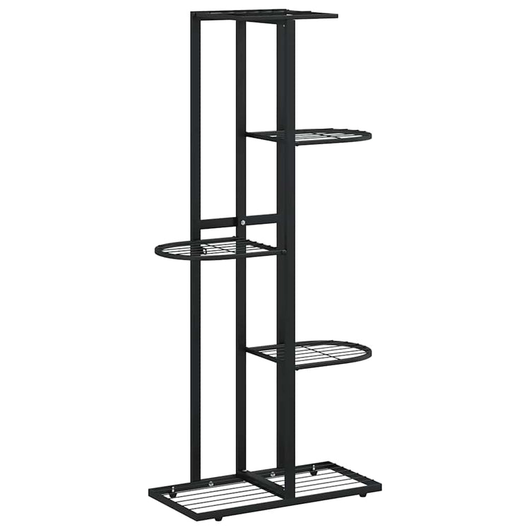 Vidaxl Blütenstandard mit 5 Schichten 43x22x98 cm Metallschwarz