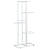 Vidaxl Blütenstandard mit 5 Schichten 43x22x98 cm Metallweiß