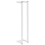 VIDAXL -Handtuchregal 12,5x12.5x60 cm Stahl weiß - afbeelding 2