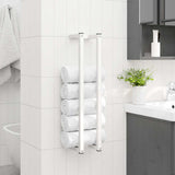 VIDAXL -Handtuchregal 12,5x12.5x60 cm Stahl weiß - afbeelding 3