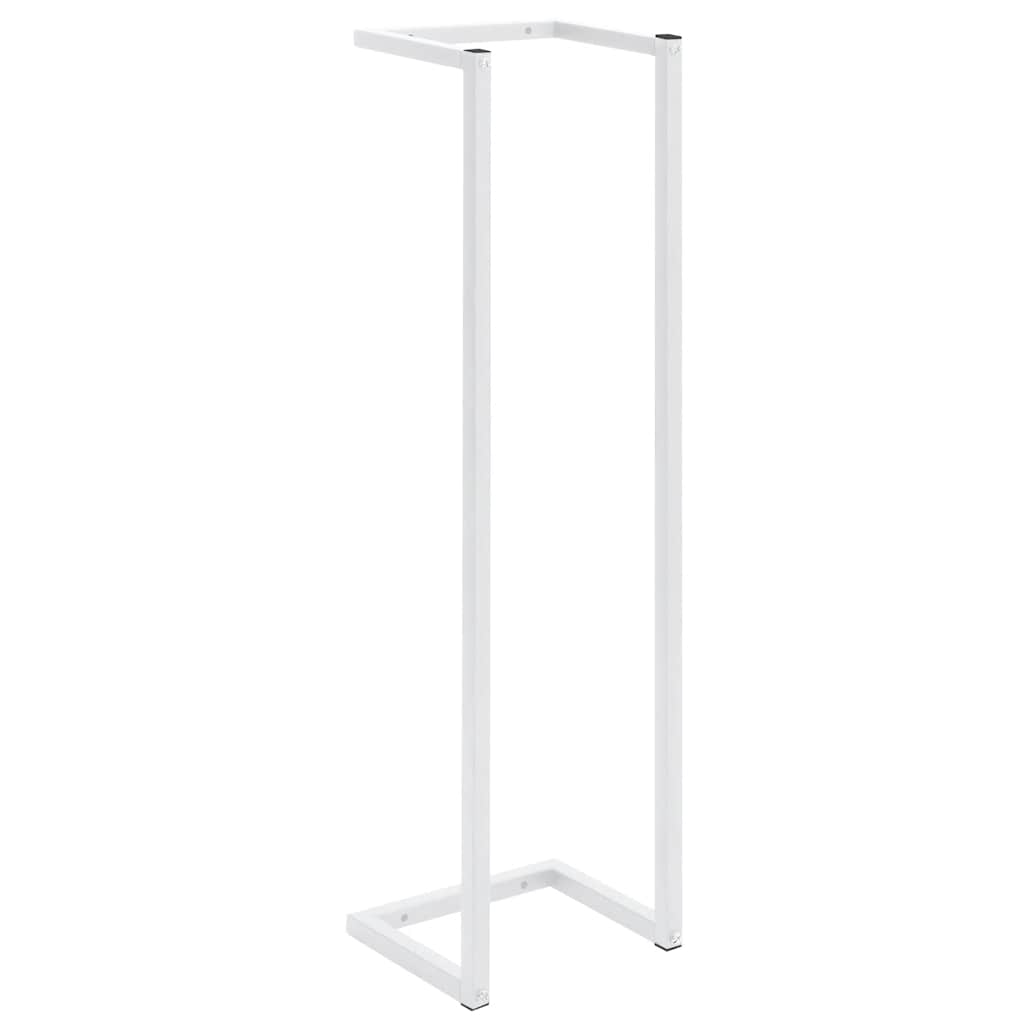 Vidaxl -Handtuchregal 25x20x95 cm Stahlweiß