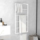Vidaxl -Handtuchregal 60x10x116 cm Stahlweiß