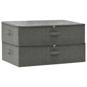 VIDAXL -Speicherboxen 2 ST 70x40x18 cm Stoffanthrazit -Verschärfen - afbeelding 2