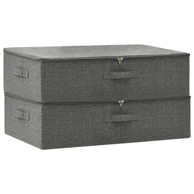 VIDAXL -Speicherboxen 2 ST 70x40x18 cm Stoffanthrazit -Verschärfen